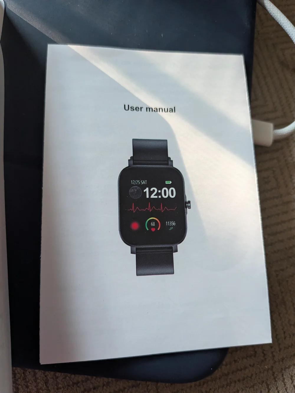 Choiknbo Smart Watch -White-Fitness Tracker with Heart Rate Monitor